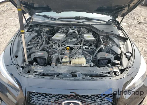 2016 Infiniti Q50 Red Sport 400 из США, поврежденный, VIN JN1FV7AP6GM420447